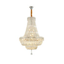 American Retro Crystal Chandelier Gold/Chrome for Living Room - Ljojo Luxury Home Decor Lighting