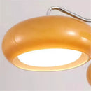 Ljojo Mid Century Brass Glass Chandelier Light Fixture - Elegant Lighting for Home
