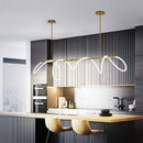 Modern Long Hose LED Ceiling Chandelier for Dining Kitchen Bar Pendant Lighting by Ljojo