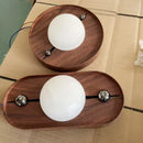 Ljojo Marble LED Wall Lamp: Brown Metal, Stairs, Bedroom, Restaurant, Aisle Sconce