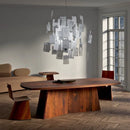 Ljojo Zettel Paper Chandelier Pendant Light for Living Room - DIY Ceiling Hanging Lamp