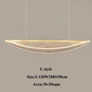 Ljojo Modern Acrylic Led Pendant Lamp Chandelier for Dining Room Home Decor Lighting