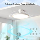 Ljojo 42/48in LED Ceiling Fan Light for Home Indoor Lighting Fixtures