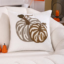 Embroidered Pumpkin Halloween Pillowcase by Ljojo - Cotton Throw Cushion Cover