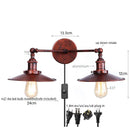 Ljojo Loft LED Wall Lights 2-heads Industrial Lamparas De Pared for Living Room