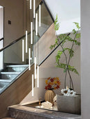Ljojo Loft Black Chandelier for Living Room & Staircase