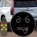 Ljojo LED Emoticon Car Sign Light with Remote Control Switch, 4 Modes