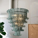 Ljojo Light Luxury Glass Chandelier for Living Room and Restaurant