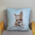 Chihuahua Dog Printed Cushion Cover by Ljojo for Home Decor
