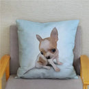 Chihuahua Dog Printed Cushion Cover by Ljojo for Home Decor