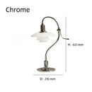 Ljojo LED Glass Table Light Bauhaus Style 3-Layer Lampshade for Study and Bedroom