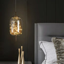Ljojo Luxury LED Bedside Chandelier - Modern Art Glass Small Light
