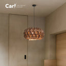 Retro Wooden Art Lamp: Japanese Bedroom Ceiling Wooden Pendant Light by Ljojo