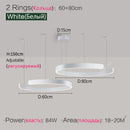 Ljojo LED Round Ring Chandelier for Dining and Living Room
