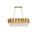K9 Crystal Gold Chrome Chandelier - Luxury LED Ceiling Fixture for Living Room by Ljojo