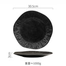 Ljojo Matte Ceramic Steak Plate Pasta Sushi Salad Molecular Cuisine Tableware