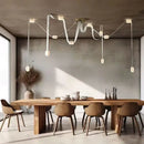 Italian Minimalist LED Chandelier Lighting for Living Room Stairwell by Ljojo