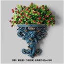 Ljojo™ Music Angel Resin Vase Wall Sticker Ornaments for Home Livingroom Wall Decoration