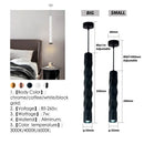 Ljojo Modern Art Deco Cylinder Pendant Lights for Kitchen Island and Dining Room.
