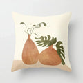 Ljojo Minimal Line Abstract Sun Pattern Plush Pillow Case