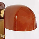 Ljojo Metal Glass Wall Light Dark Red for Home Decor