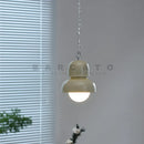 Ljojo Mid Century Industrial Metal Chandelier Sputnik Light in White Beige