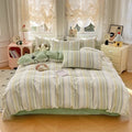 Ljojo 2025 Spring Summer Quilt Cover Set 13070 High-Count Cotton Bedding