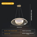 Ljojo Modern Circular Pendant Light Fixture for Minimalist Bedroom and Living Room Decor