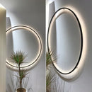 Ljojo LED Wall Lamp: Modern Nordic Design Ring Indoor USB Wall Sconce