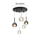 Ljojo Luxury Bubble Glass Pendant Lights for Restaurant, Staircases, & Bedside Chandeliers