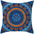 Ljojo Mandala Print Square Pillowcase - Home Decor Cushion Cover
