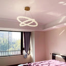 Ljojo Luxurious Circle Pendant Light with Dimmable LED and K9 Crystals for Parlor
