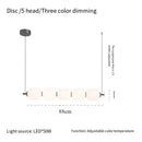 Ljojo LED French Chandelier: Modern Minimalist Lighting for Various Rooms