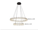 LED Pendant Light Luxe Glass Acrylic Chandelier | Ljojo