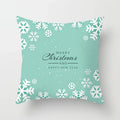 Blue Winter Snowflake Pillowcase for Stylish Christmas Decor by Ljojo