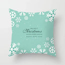 Blue Winter Snowflake Pillowcase for Stylish Christmas Decor by Ljojo
