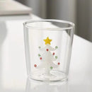 Ljojo 3D Christmas Theme Glass Mug Cup - 300ml - Creative Gift for Girls, Kids, Lovers