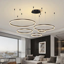 Restaurant Metal LED Chandelier Cream Pendant Light - Ljojo Dinning Living Room Hanging Lamp