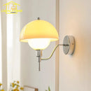 French Medieval Cream Glass LED Wall Lamp | Warm Atmosphere, Wall Mounted Living Room Light Ljojo