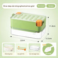 Ljojo Mini Ice Cube Tray with Lid and Bin: Spill-resistant Ice Maker for Cocktails