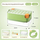 Ljojo Mini Ice Cube Tray with Lid and Bin: Spill-resistant Ice Maker for Cocktails
