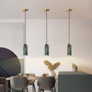 Green Marble Small Pendant Lamp Modern LED Ceiling Light for Restaurant Bedroom by Ljojo