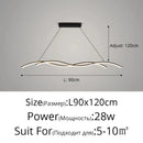 LED Pendant Lights Minimalist Hanging Light for Living Room Dining Bedroom by Ljojo