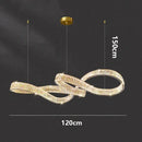 Nordic Luxury LED Crystal Chandelier Pendant Light for Home Decor by Ljojo