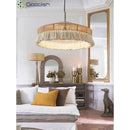 Modern Minimalist LED Pendant Light Wicker Rattan Chandelier for Living Room Decor by Ljojo