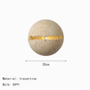 Natural Stone Wall Lamp Travertine Sconce Light by Ljojo for Foyer Dining Room Bedroom.