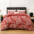 Leaf Plant Duvet Set, Boho Quilt Cover, Home Bedding by Ljojo