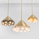 Ljojo Modern Italian Bubble Glass Chandelier LED Pendant Light for Living Bedroom