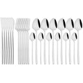 Gold Stainless Steel Cutlery Set by Ljojo - 24Pcs Western Tableware Flatware