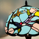 12 Inch Tiffany Style American Stained Glass Table Lamp for Bedroom Living Room - Ljojo